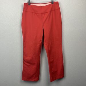 Land's End Starfish Straight Bootcut Leggings Orange Elastic Pull-On Pants MP